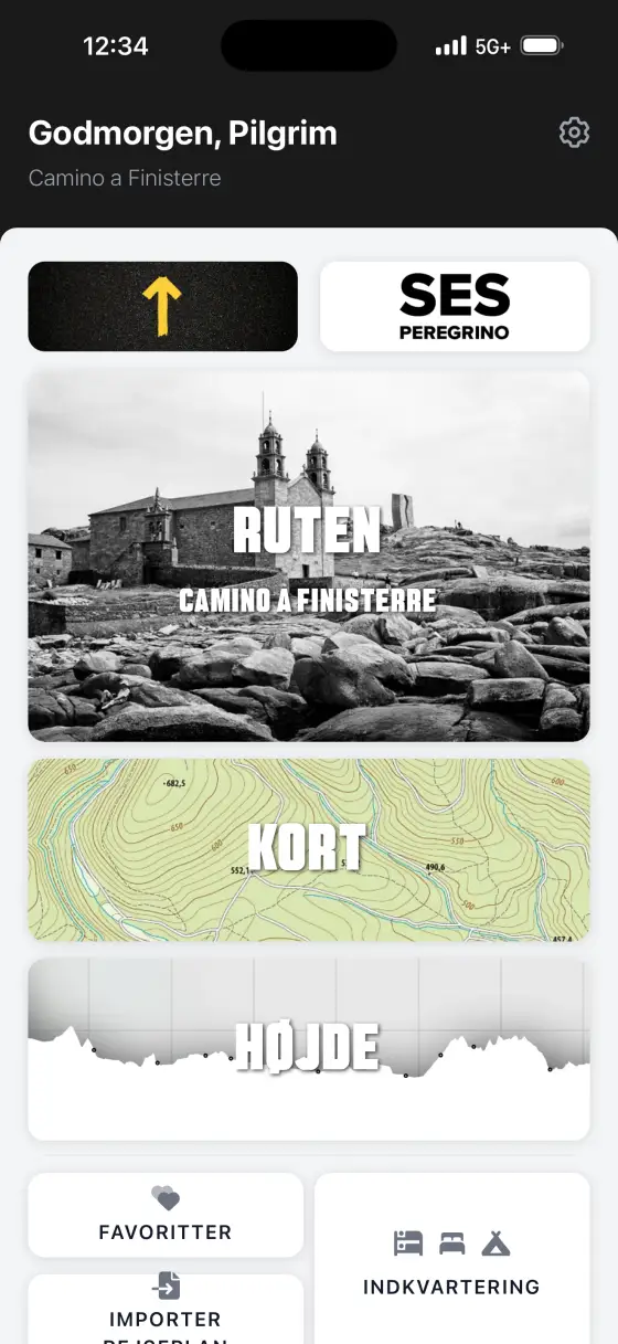 Camino Finisterre & Muxía — Dashboard