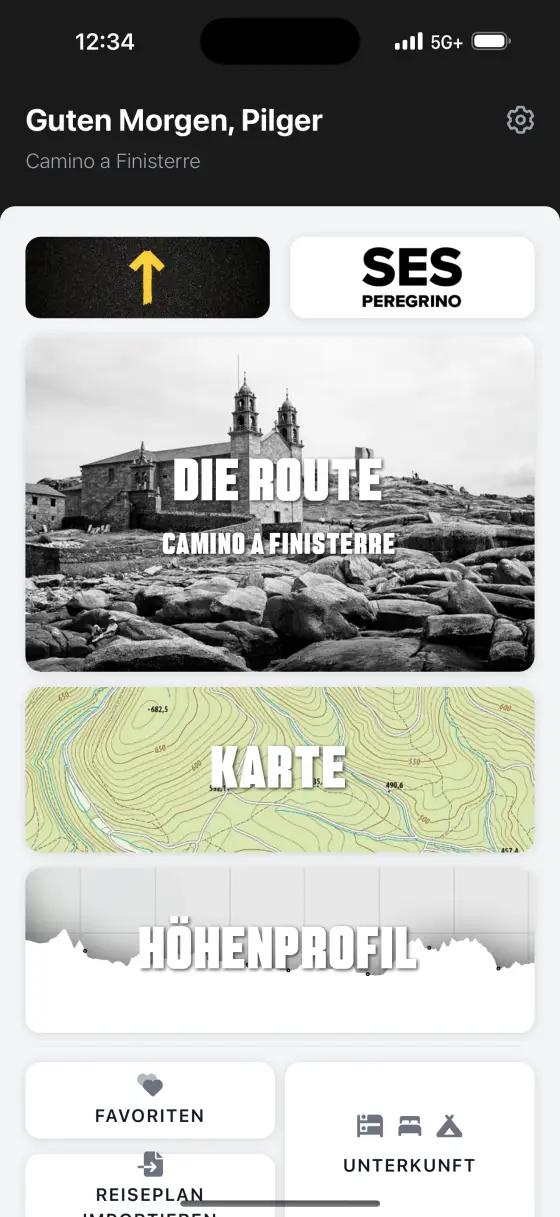 Camino Finisterre & Muxía — Dashboard