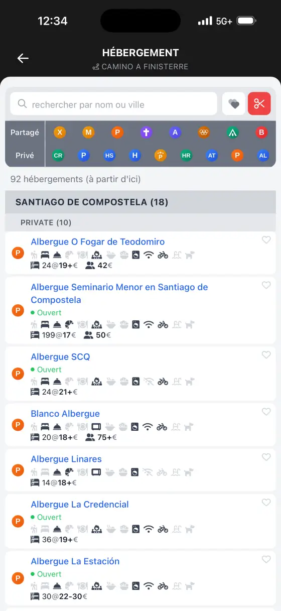 Camino Finisterre & Muxía — Accommodation directory