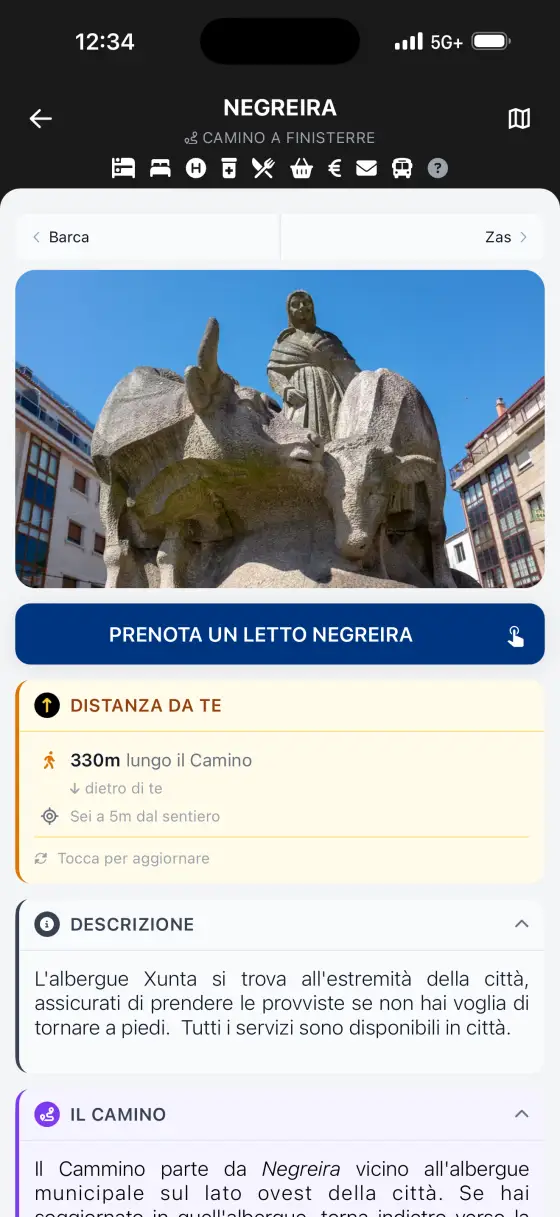 Camino Finisterre & Muxía — Town detail