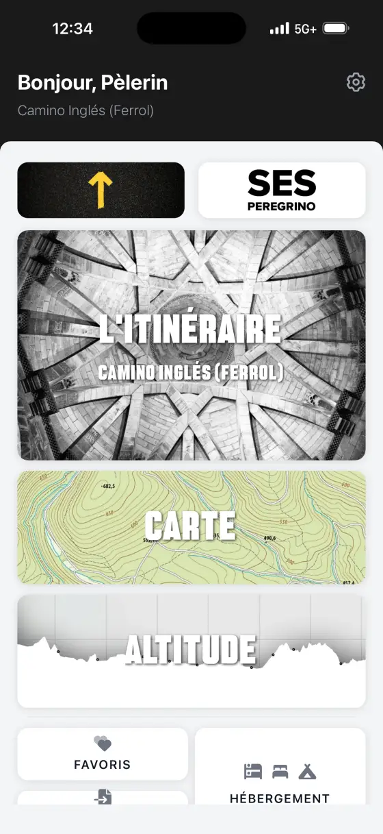 Camino Inglés — Dashboard