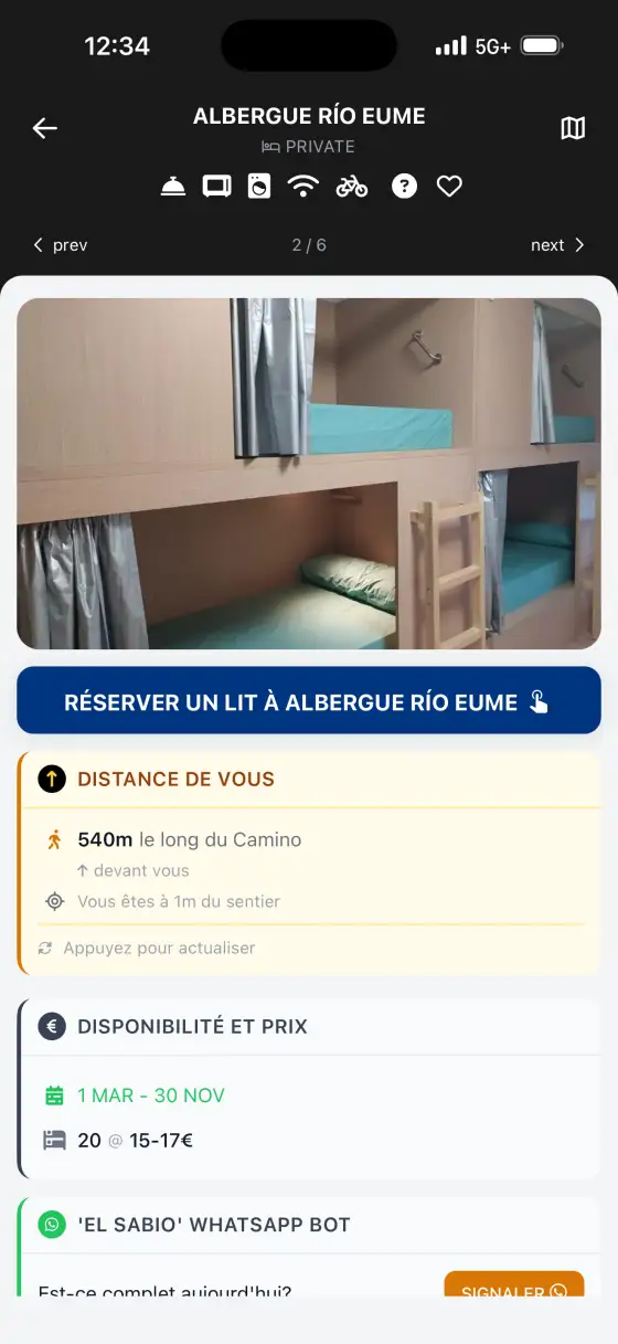 Camino Inglés — Accommodation