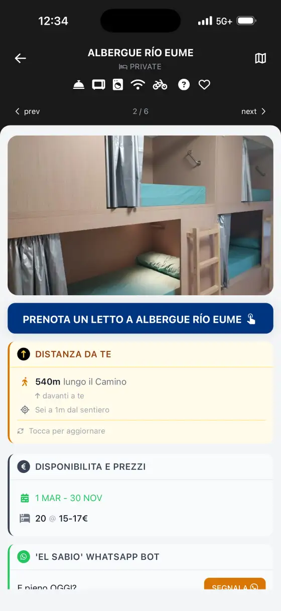 Camino Inglés — Accommodation