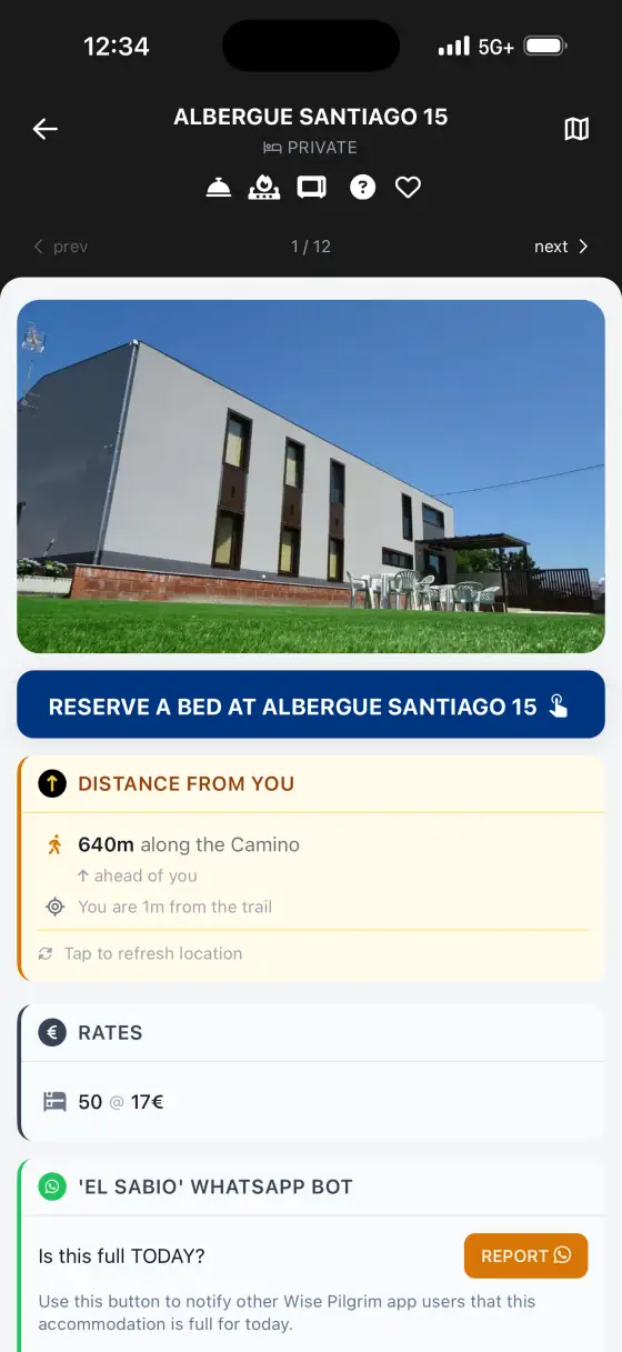 Camino de Invierno — Accommodation