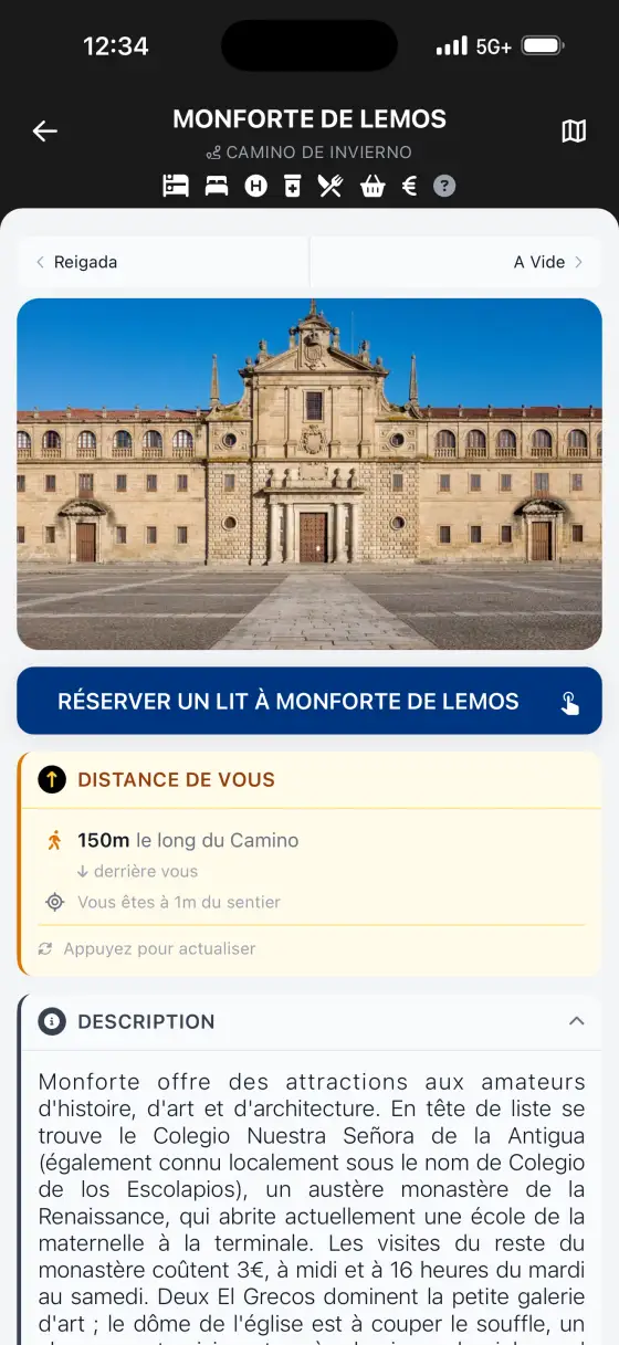 Camino de Invierno — Town detail