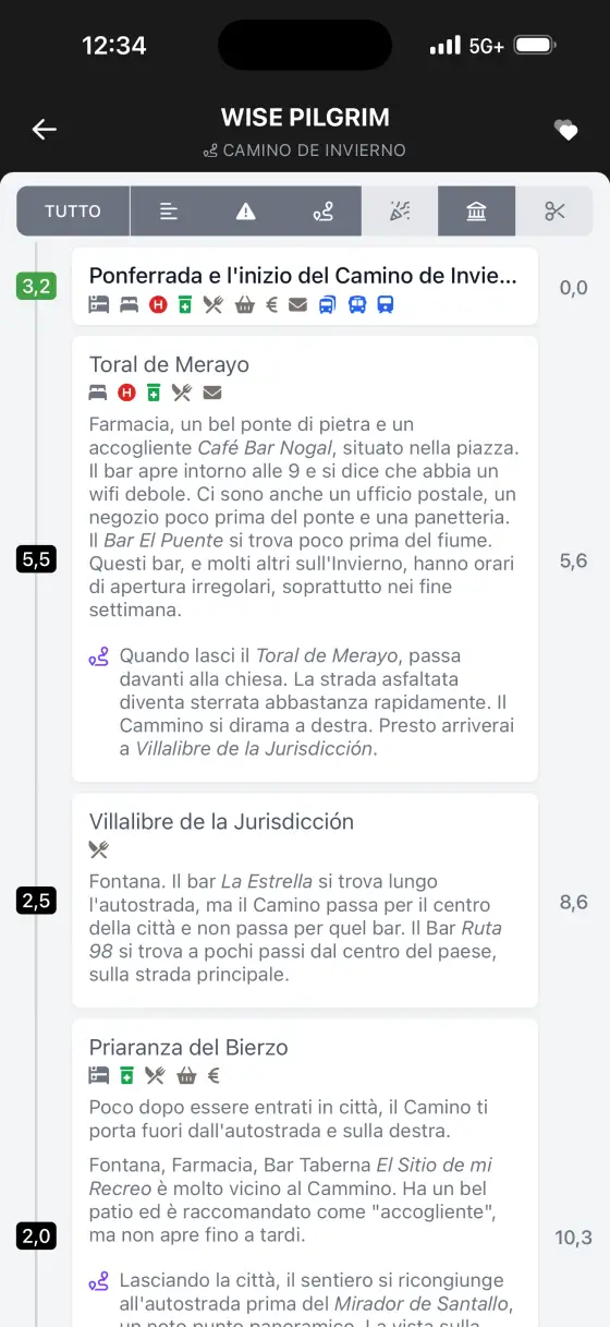 Camino de Invierno — The route
