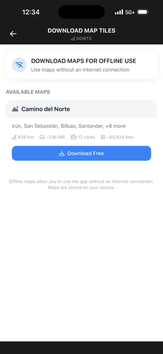 Camino del Norte — Itinerary planner