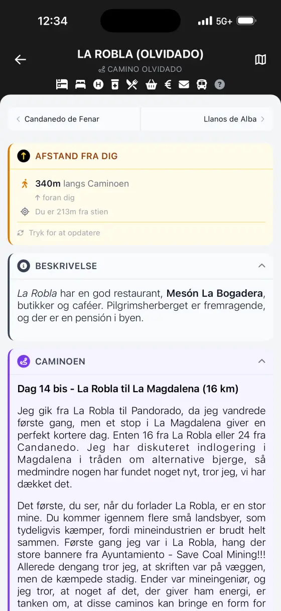 Camino Olvidado — Town detail