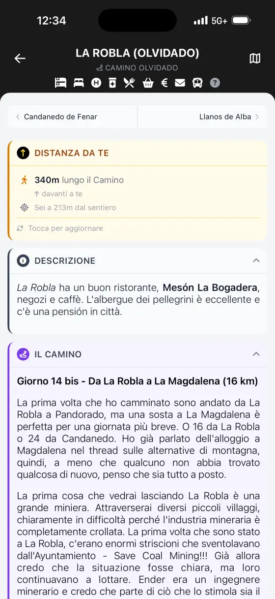 Camino Olvidado — Town detail