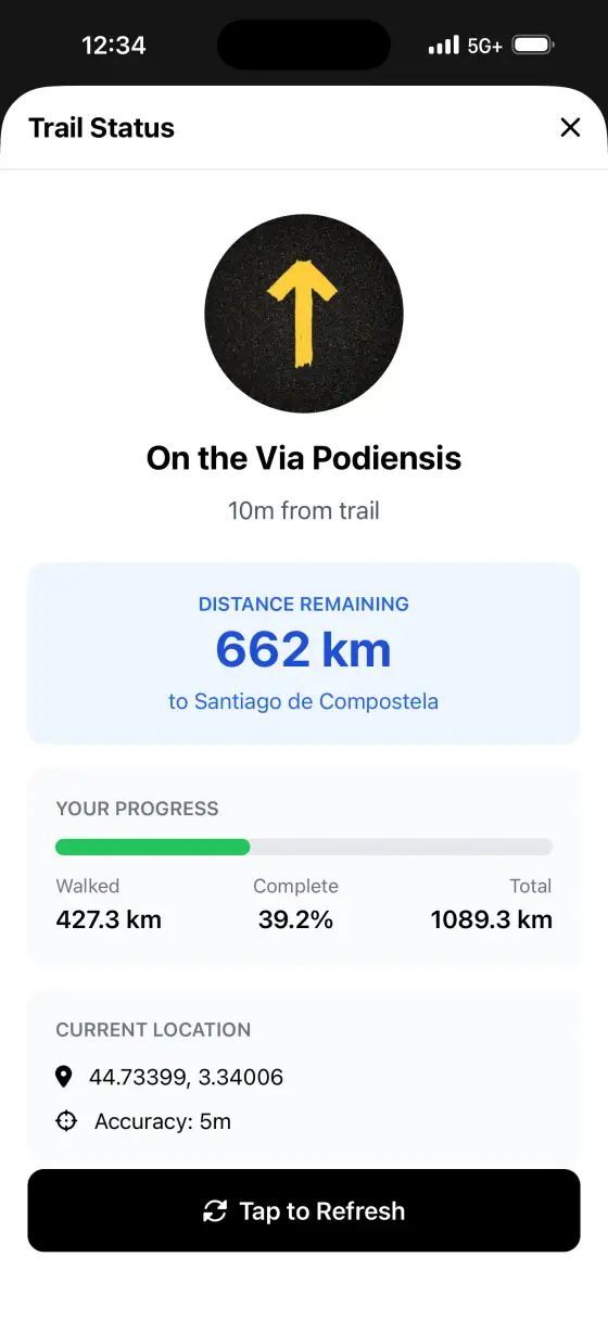 Via Podiensis (Le Puy) — Trail status