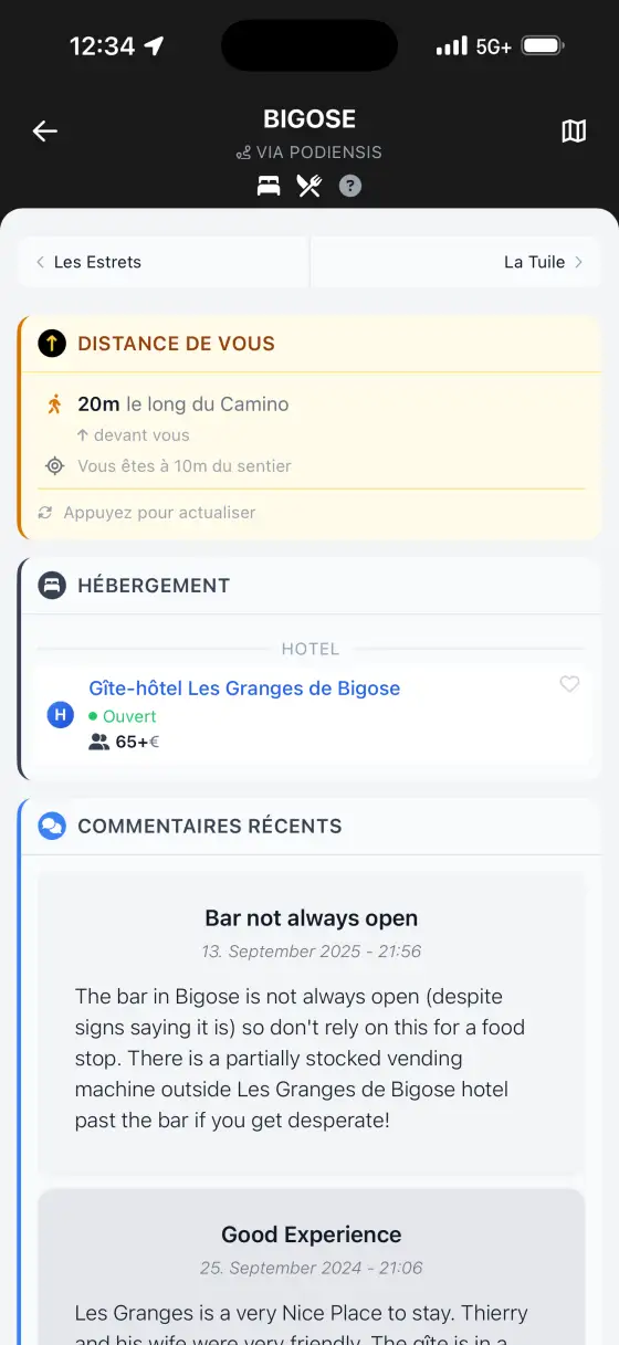 Via Podiensis (Le Puy) — Town detail
