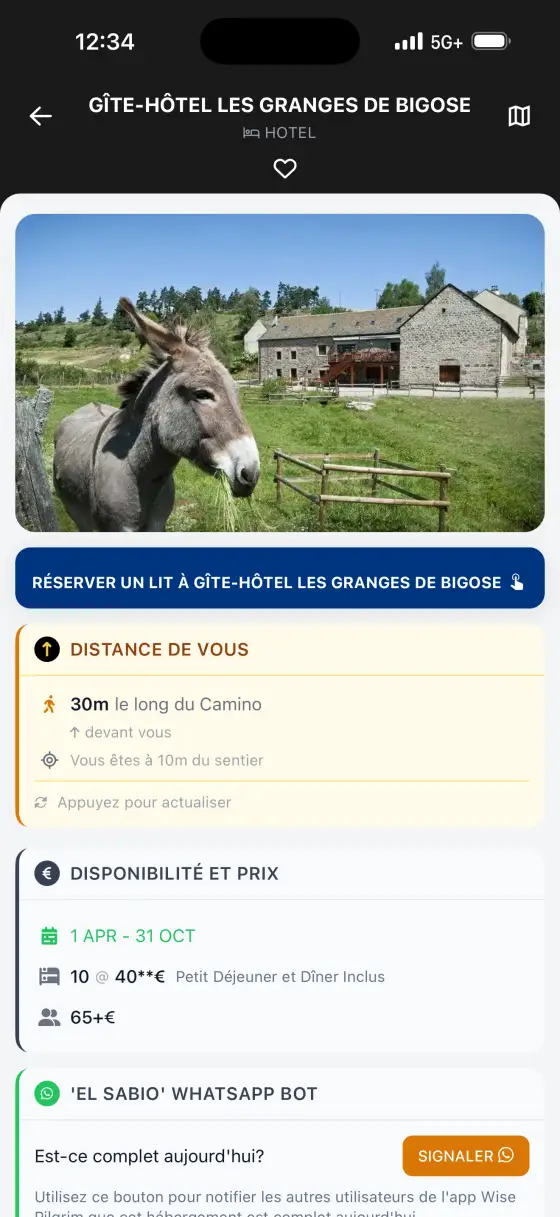 Via Podiensis (Le Puy) — Accommodation