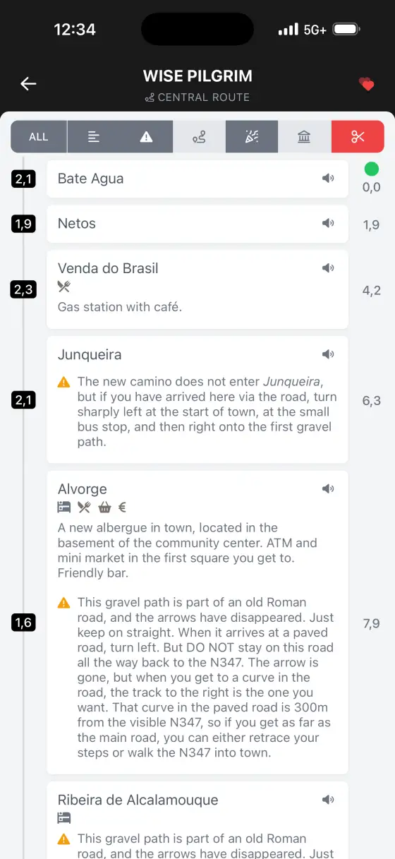 Camino Portugués — The route