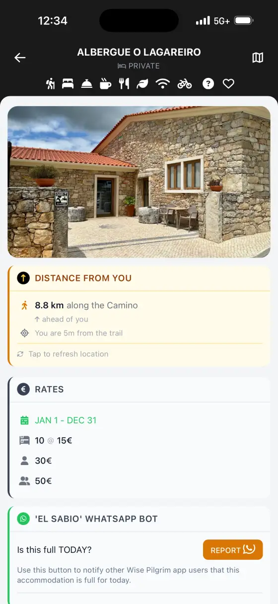 Camino Portugués — Accommodation