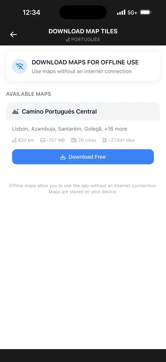 Camino Portugués — Itinerary planner