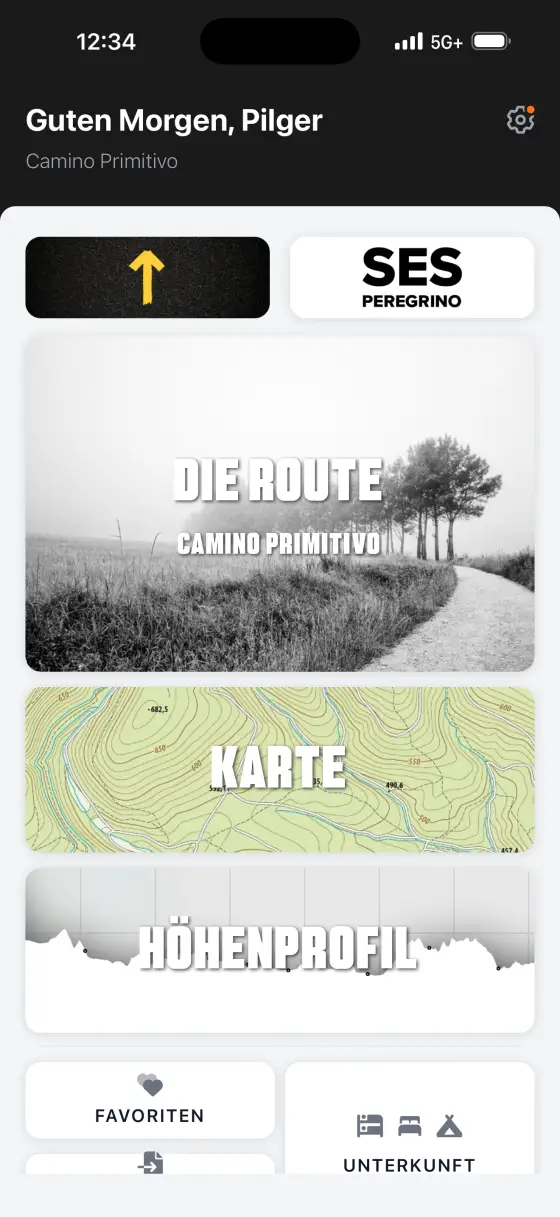 Camino Primitivo — Dashboard