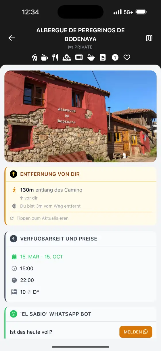 Camino Primitivo — Accommodation