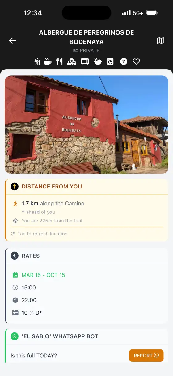 Camino Primitivo — Accommodation