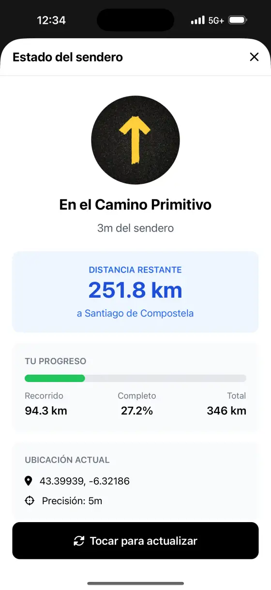 Camino Primitivo — Trail status