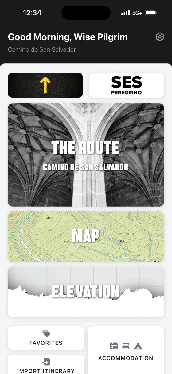 Camino de San Salvador — Dashboard