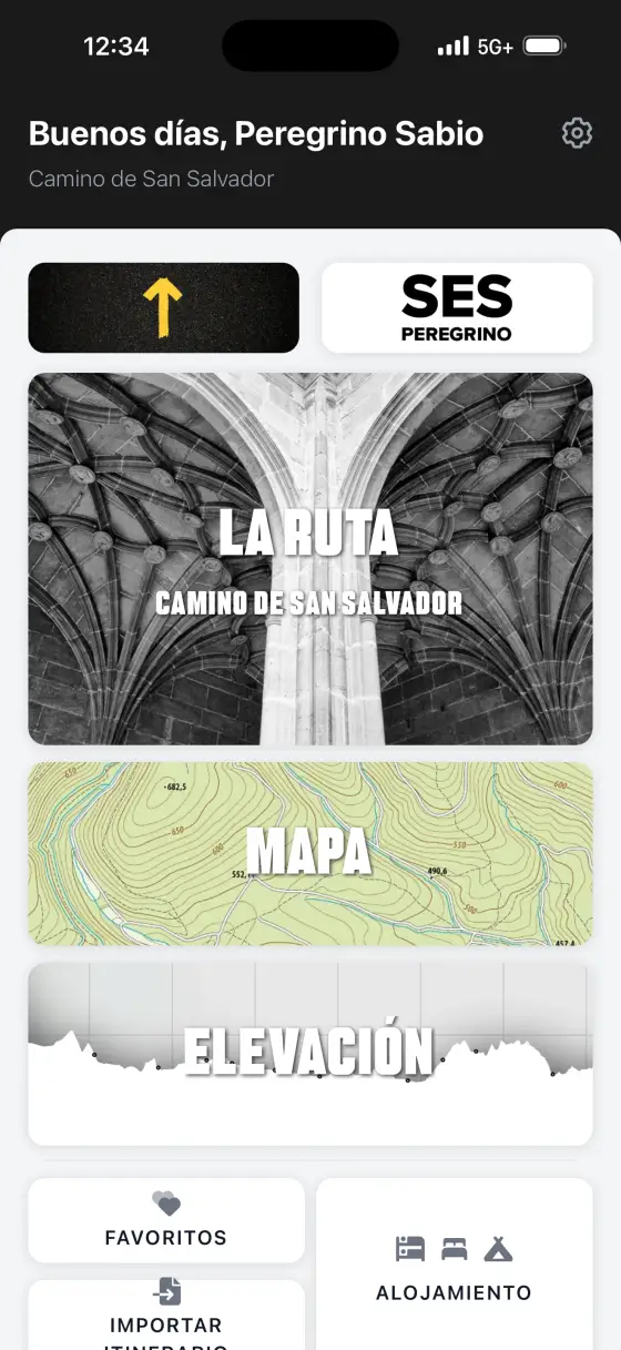 Camino de San Salvador — Dashboard