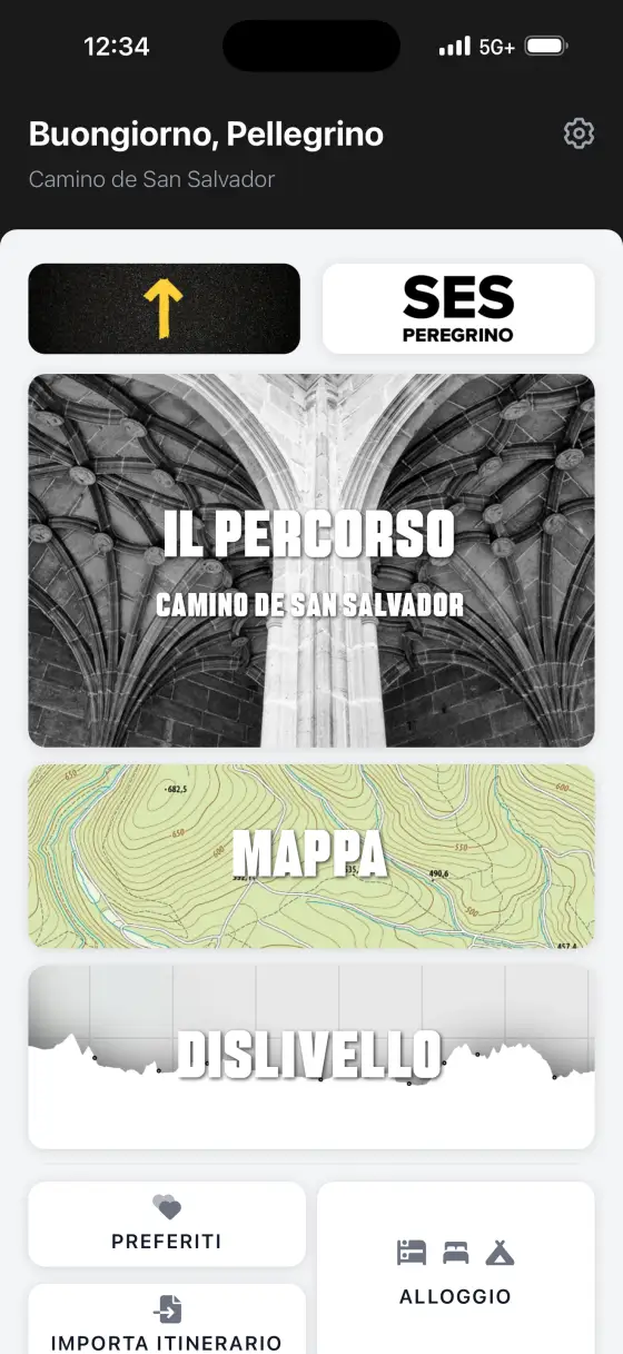 Camino de San Salvador — Dashboard