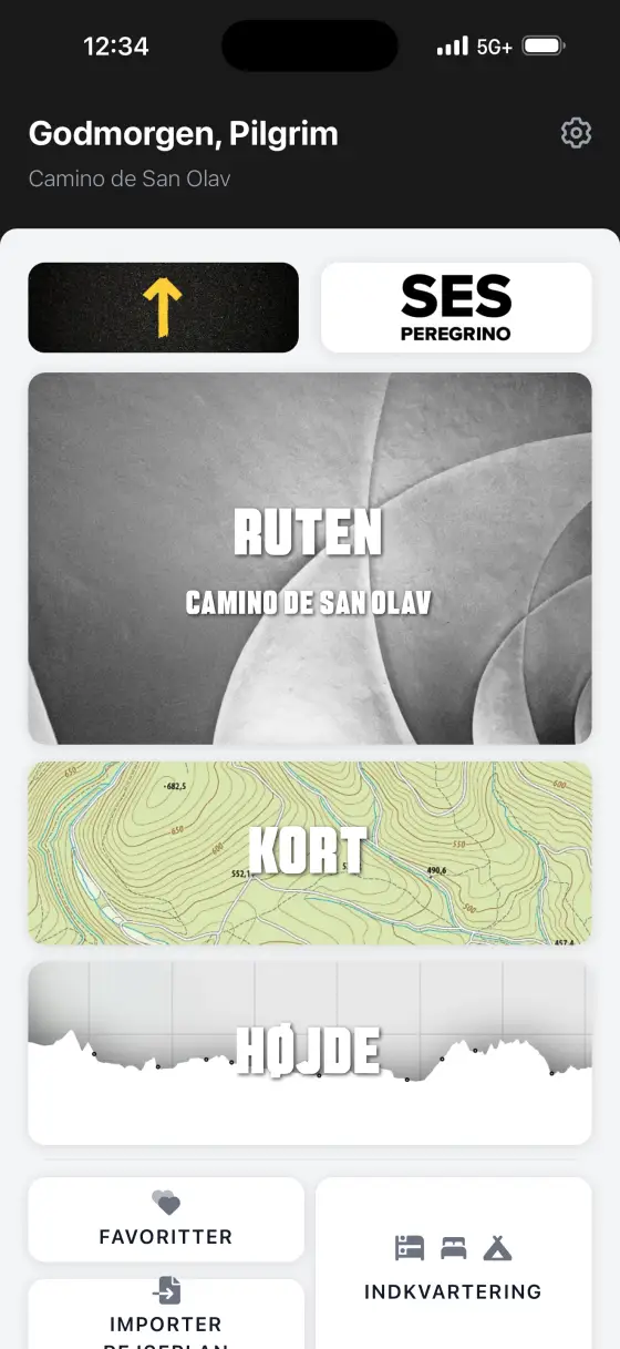 Camino de San Olav — Dashboard