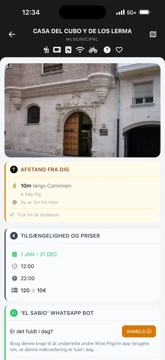 Camino de San Olav — Accommodation