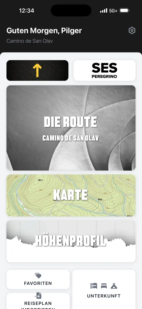 Camino de San Olav — Dashboard