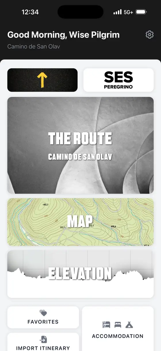Camino de San Olav — Dashboard