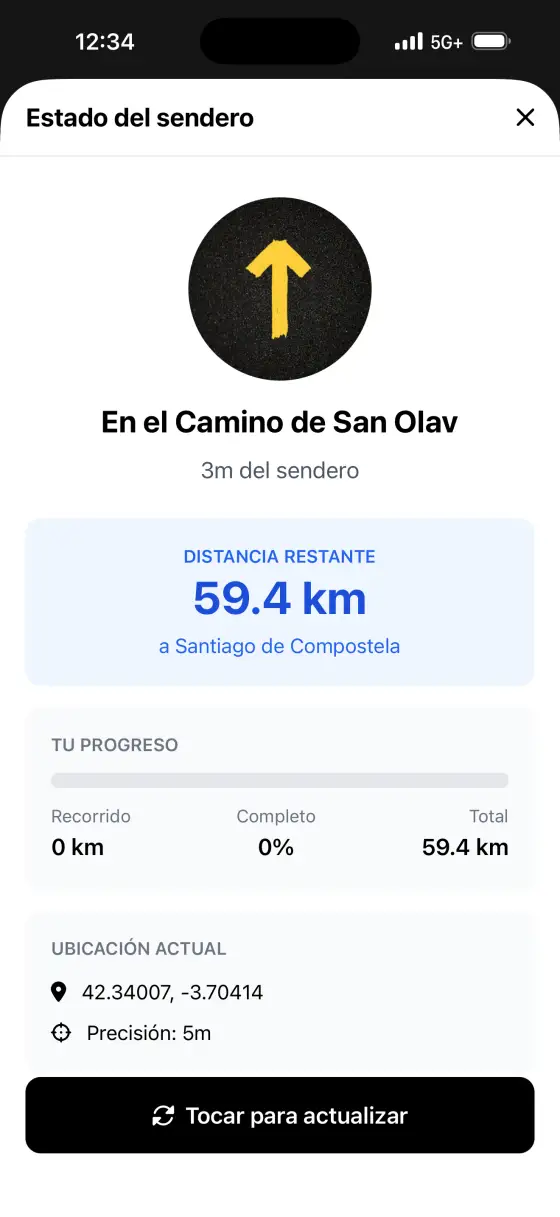 Camino de San Olav — Trail status
