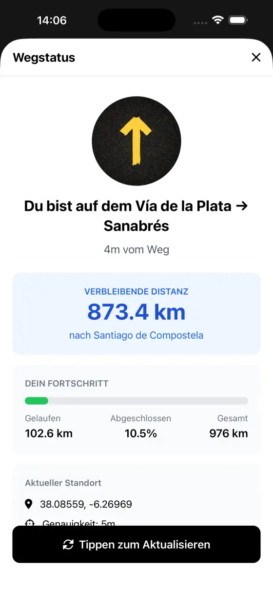 Vía de la Plata — Trail status