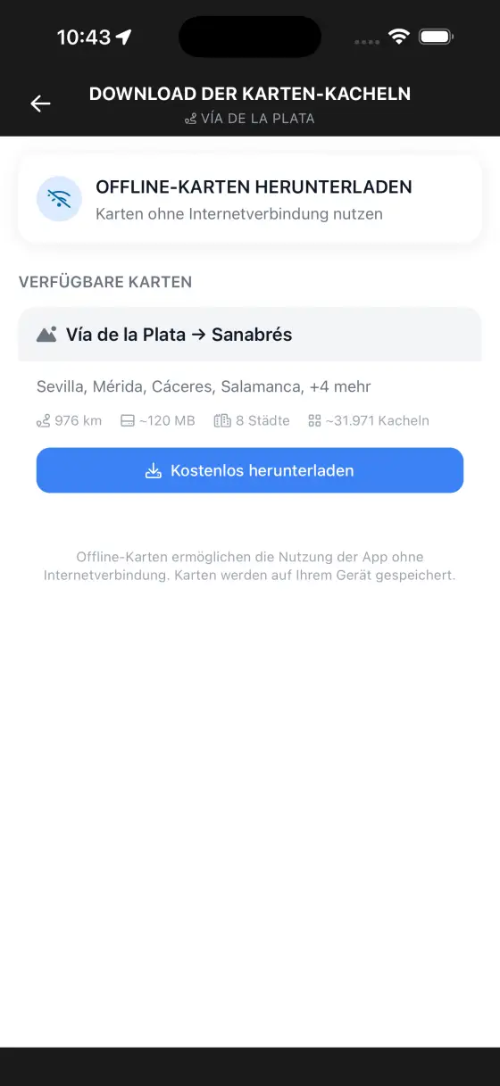 Vía de la Plata — Itinerary planner