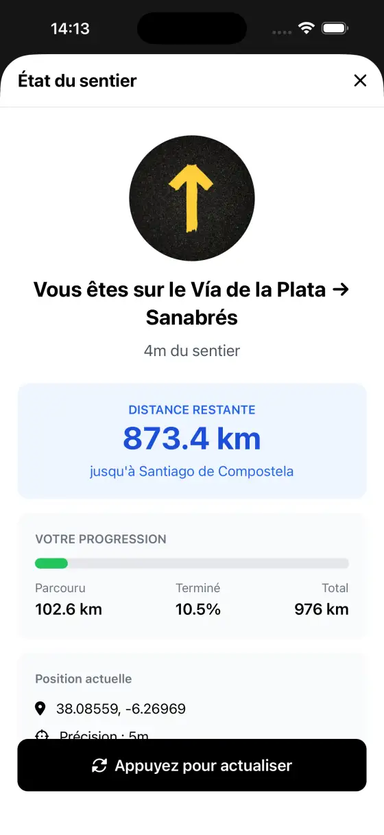 Vía de la Plata — Trail status