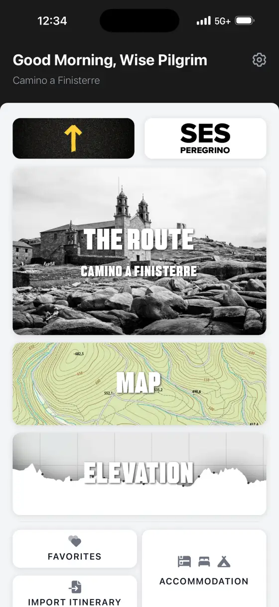 Camino Finisterre & Muxía — Dashboard