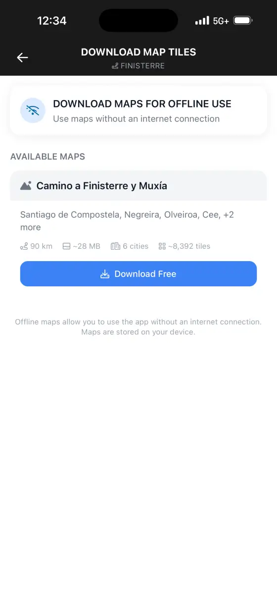 Camino Finisterre & Muxía — Itinerary planner