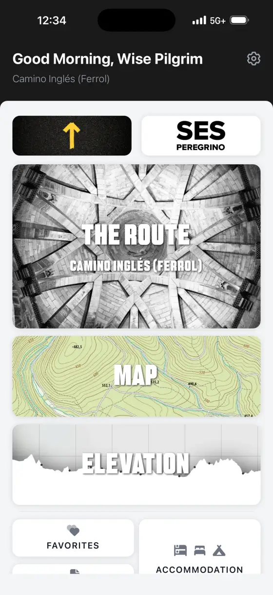 Camino Inglés — Dashboard