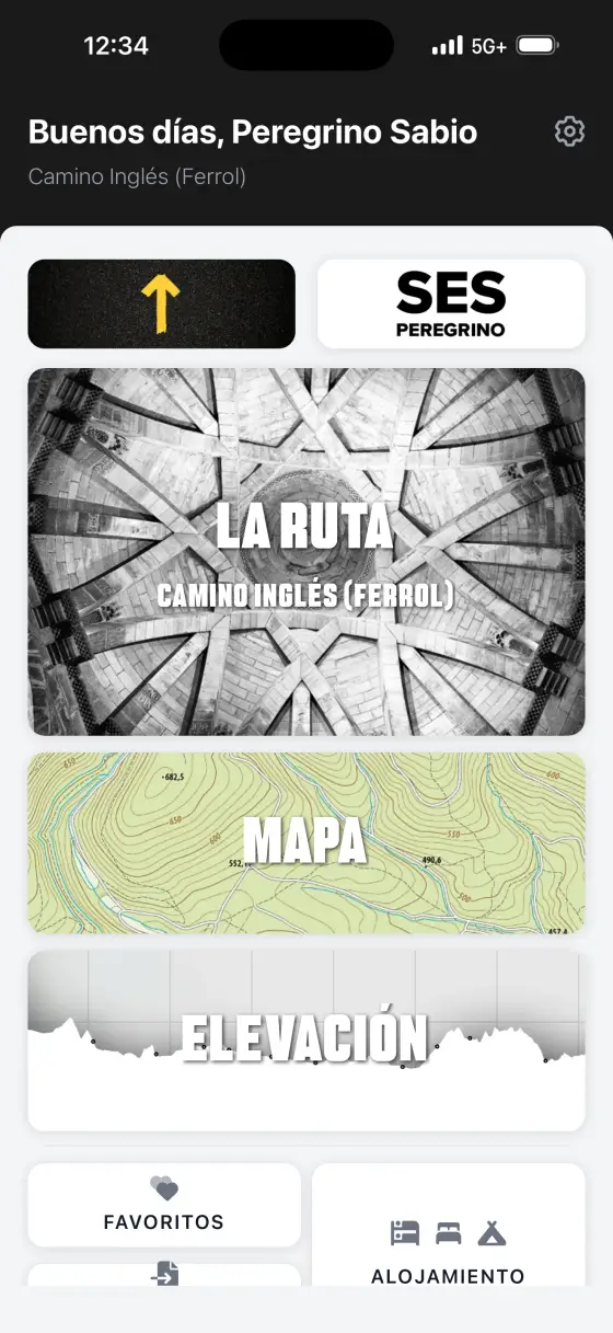 Camino Inglés — Dashboard