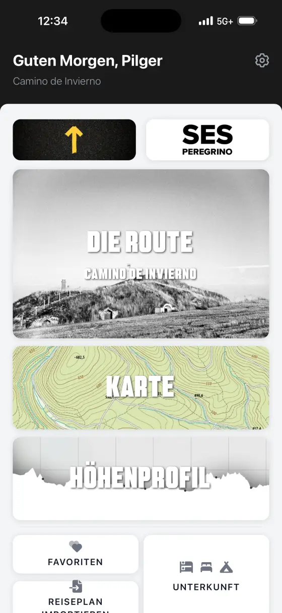 Camino de Invierno — Dashboard