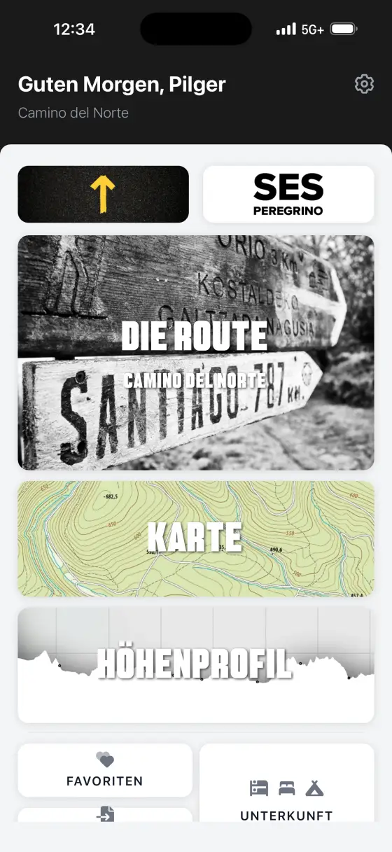Camino del Norte — Dashboard