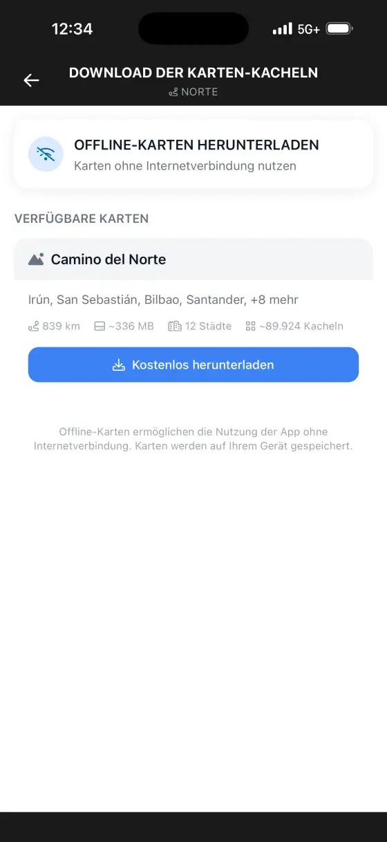 Camino del Norte — Itinerary planner