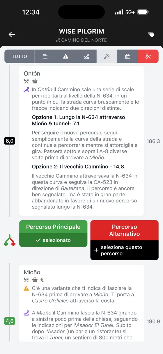 Camino del Norte — The route