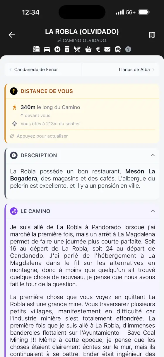 Camino Olvidado — Town detail