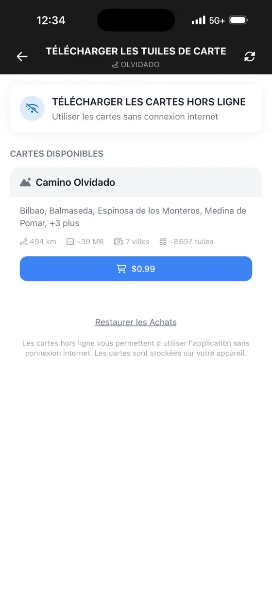 Camino Olvidado — Itinerary planner