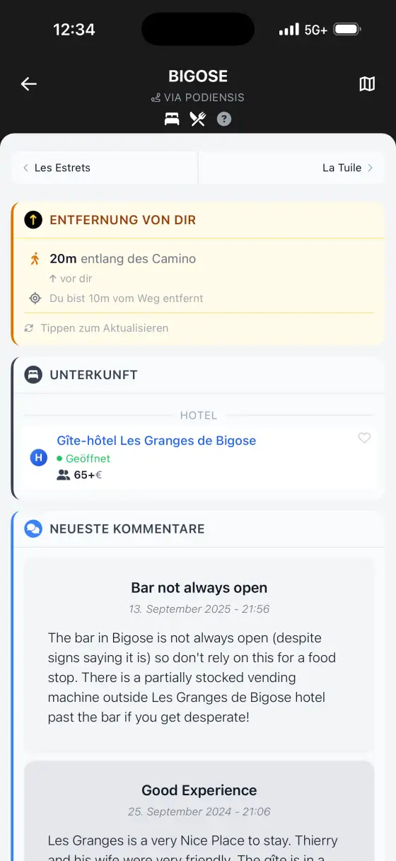 Via Podiensis (Le Puy) — Town detail