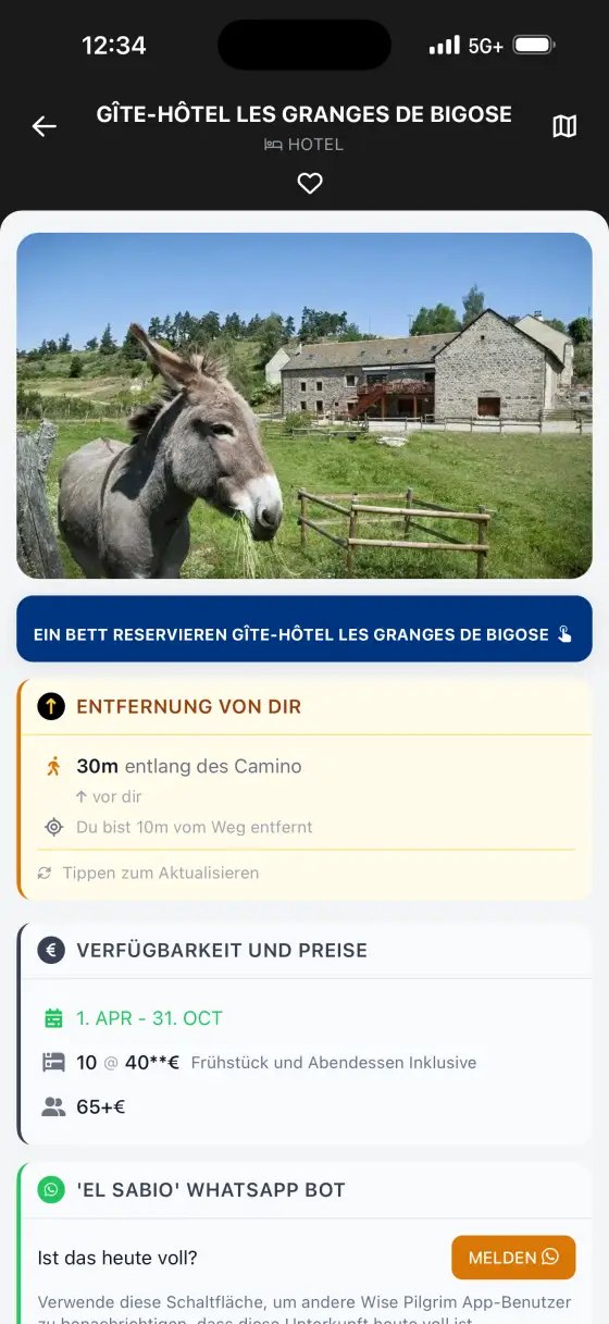 Via Podiensis (Le Puy) — Accommodation
