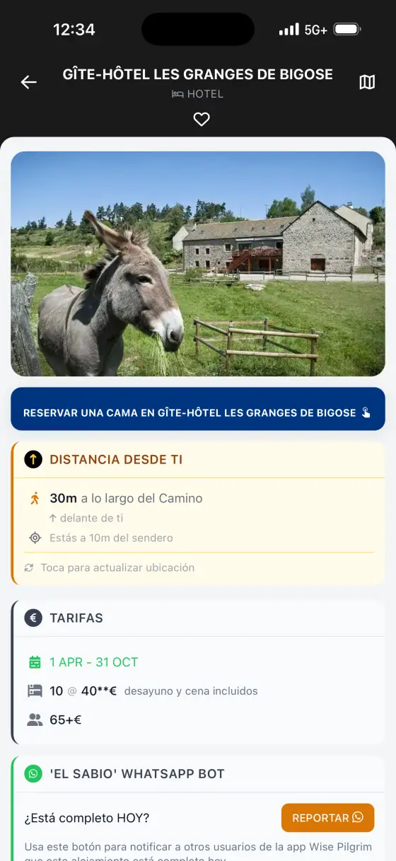 Via Podiensis (Le Puy) — Accommodation