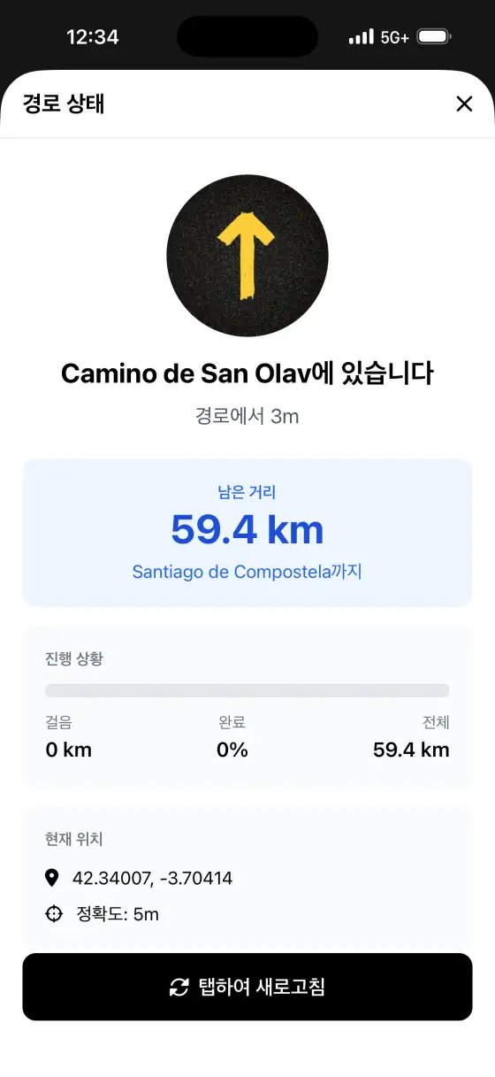 Camino de San Olav — Trail status